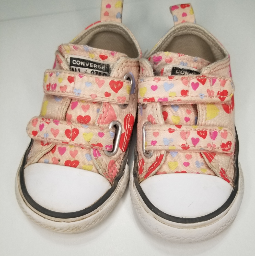 Toddler Pink Heart Converse